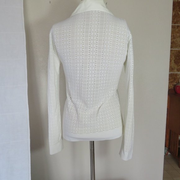 Vintage Rayure Paris Lace Button Up Blouse - Picture 5 of 7